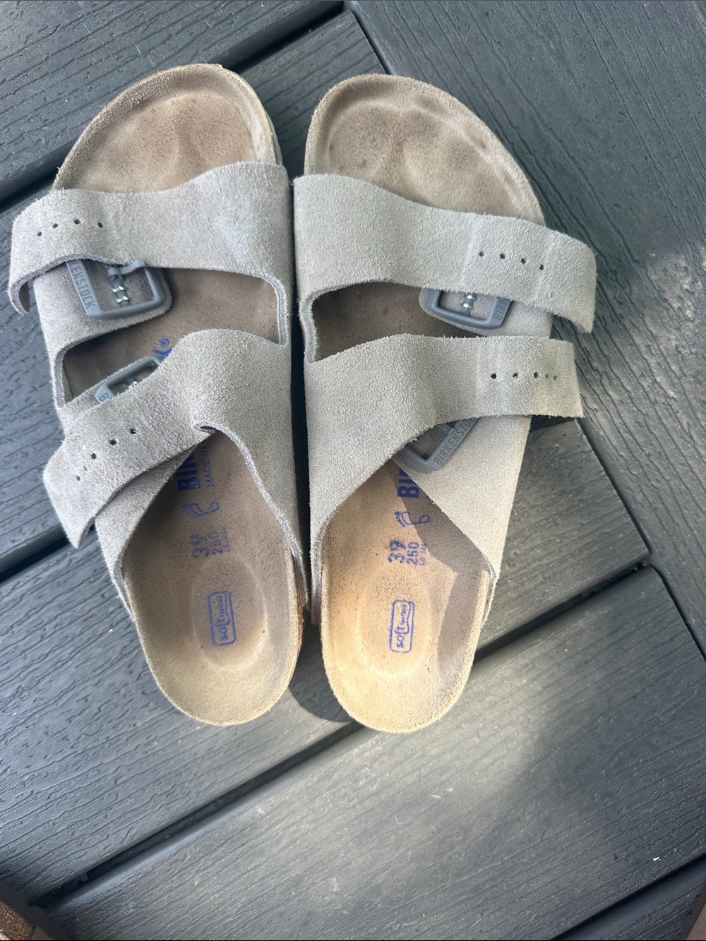 Women’s Birkenstock Arizona soft footbed Double-Buckle Suede Sandals - Picture 5 of 5